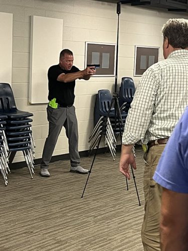 Ken demonstrating proper technique.